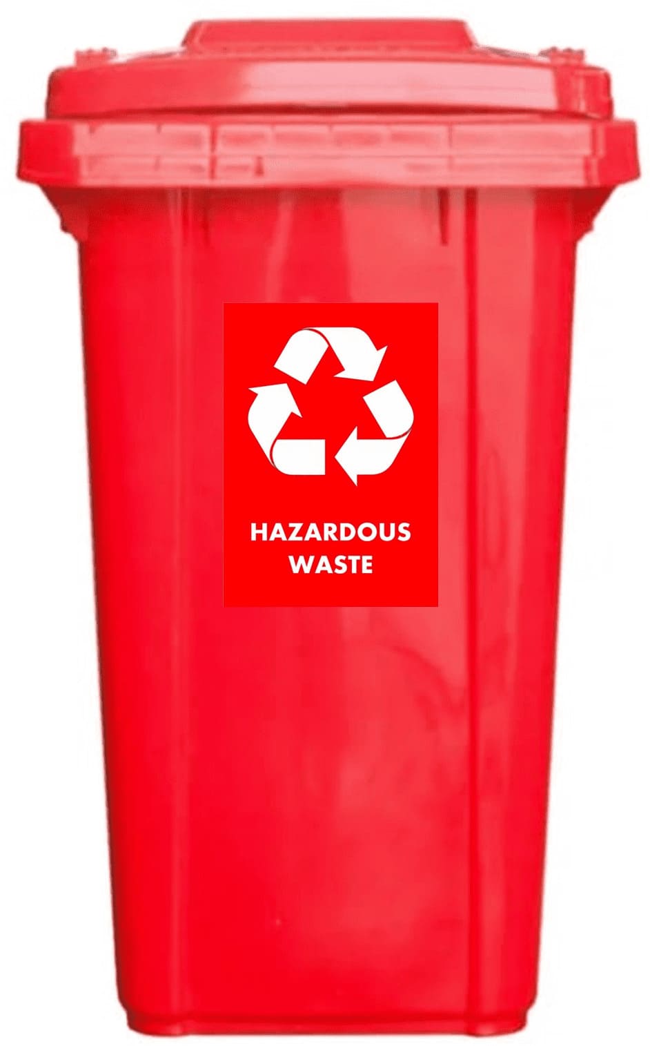 Red 240l Wheelie Bin – Hazardous Waste Disposal Solution
